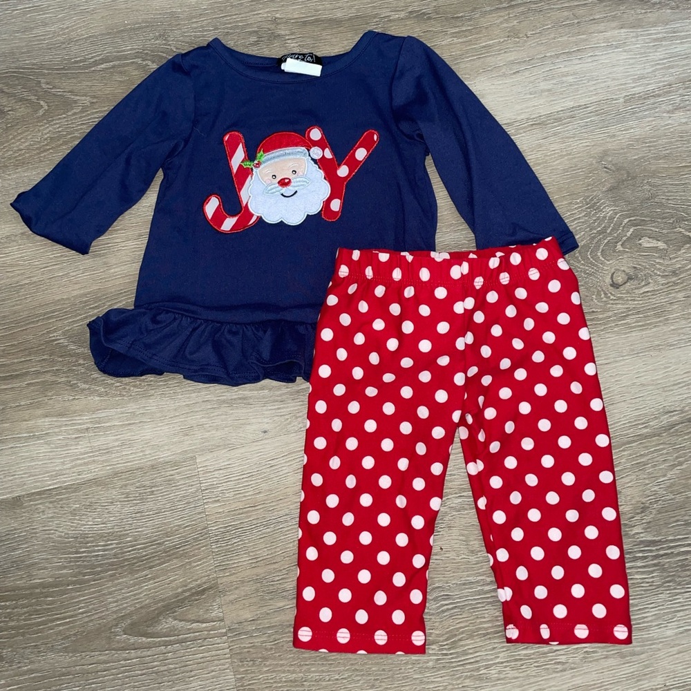 Christmas outfit baby girl 6-9 months